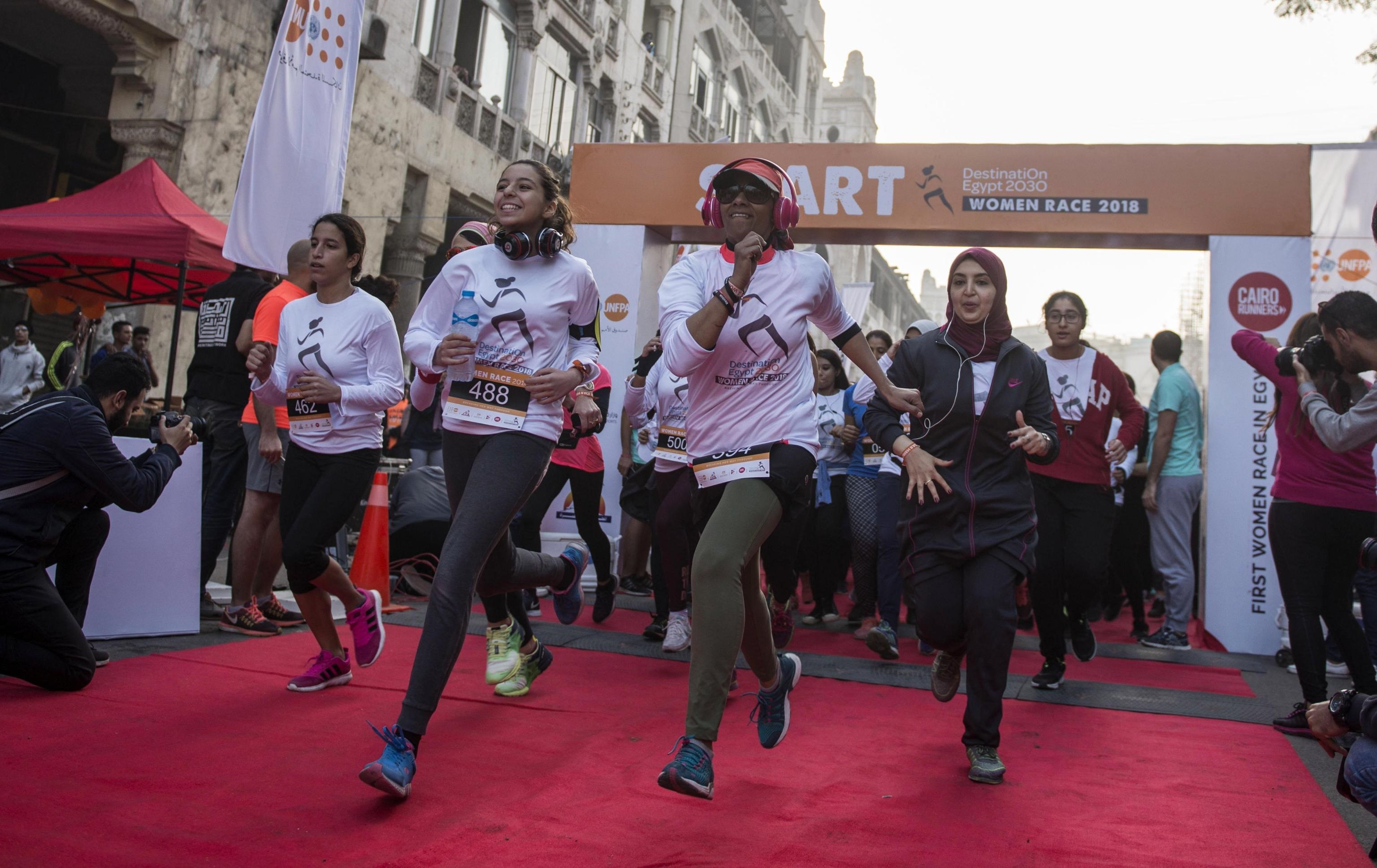 La corsa ha preso il via nel distretto di Heliopolis, Cairo