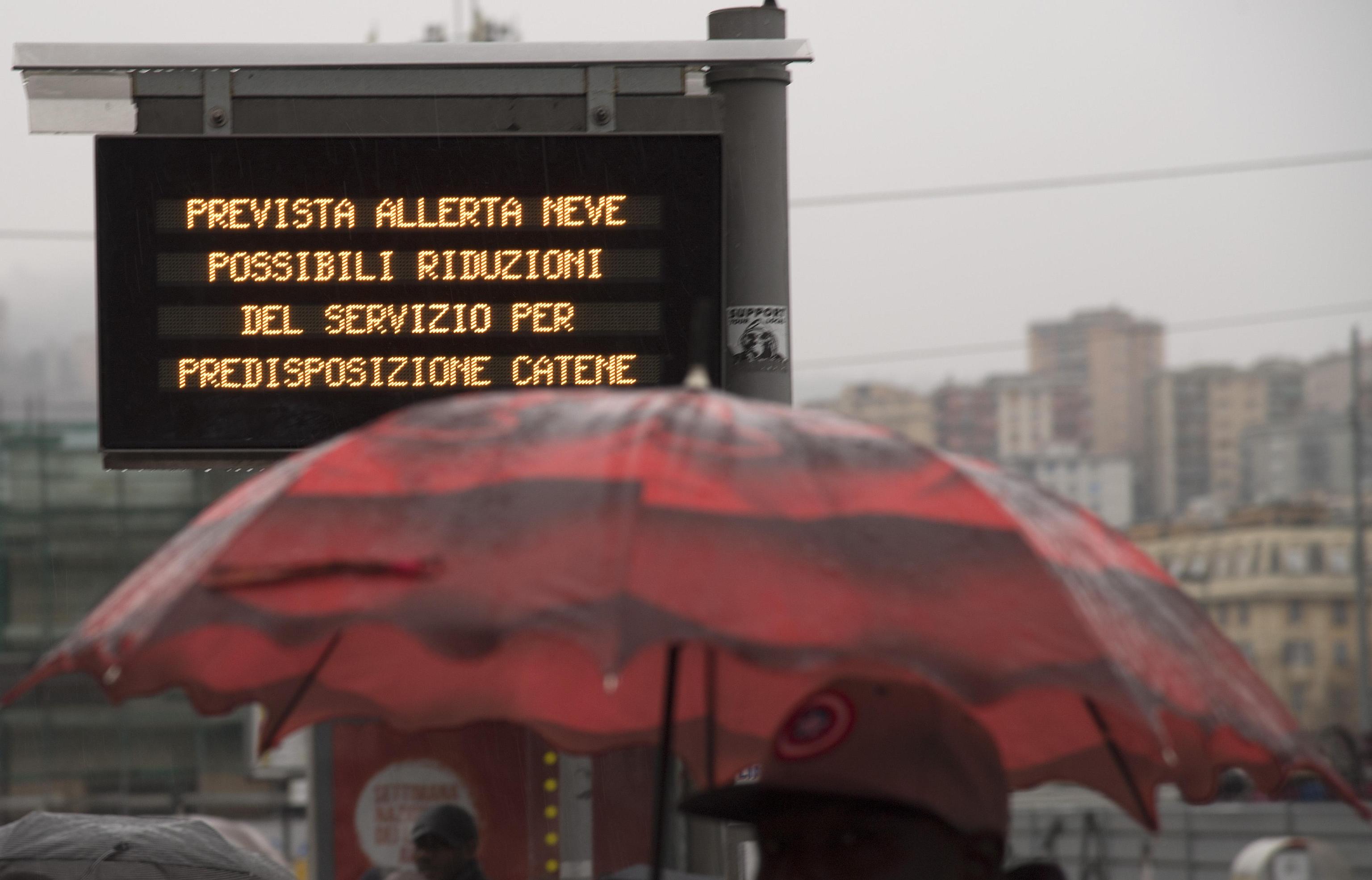 Oggi, il maltempo ha raggiunto Genova. È allerta gialla per neve