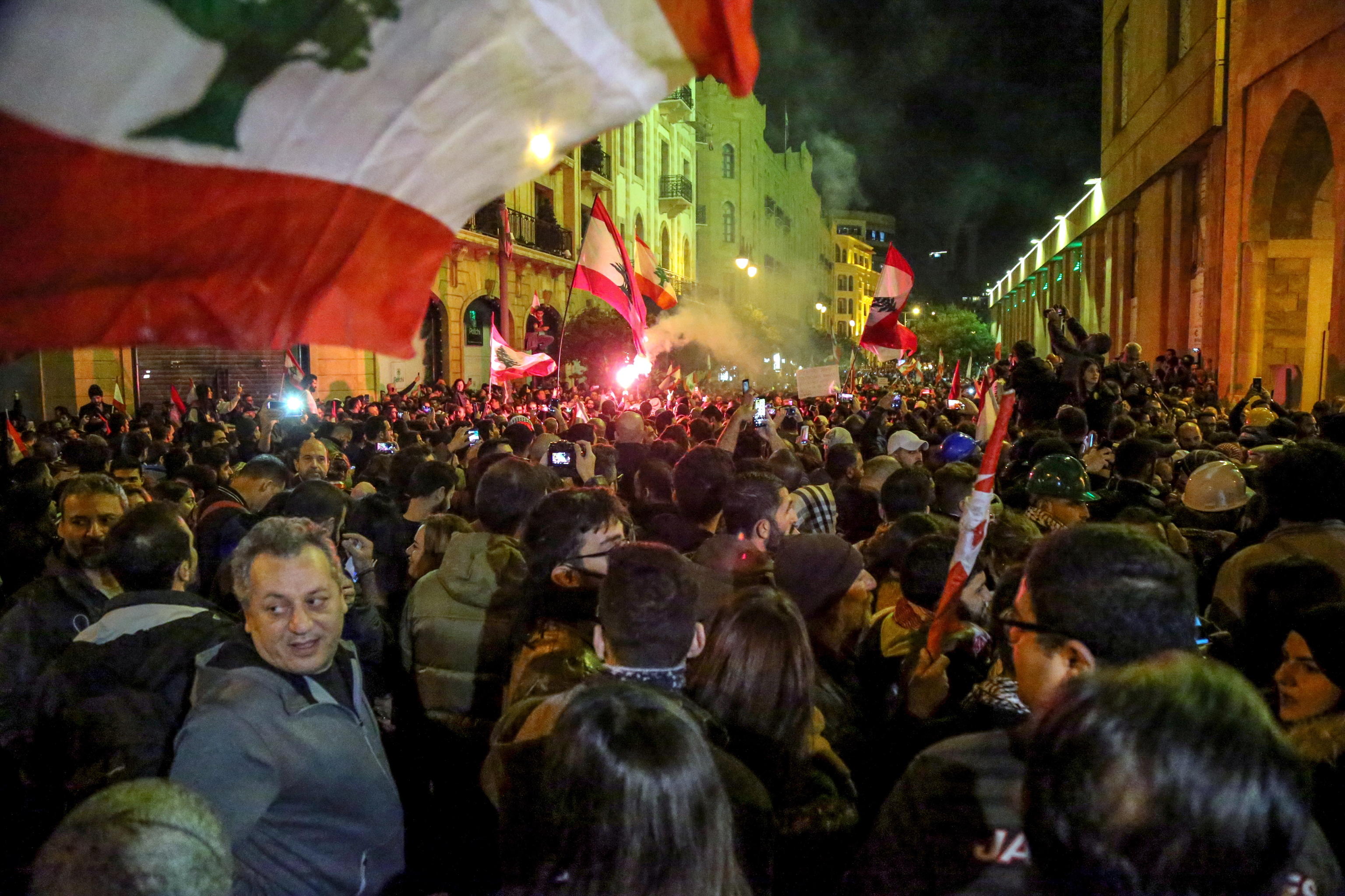 Il corteo antigovernativo