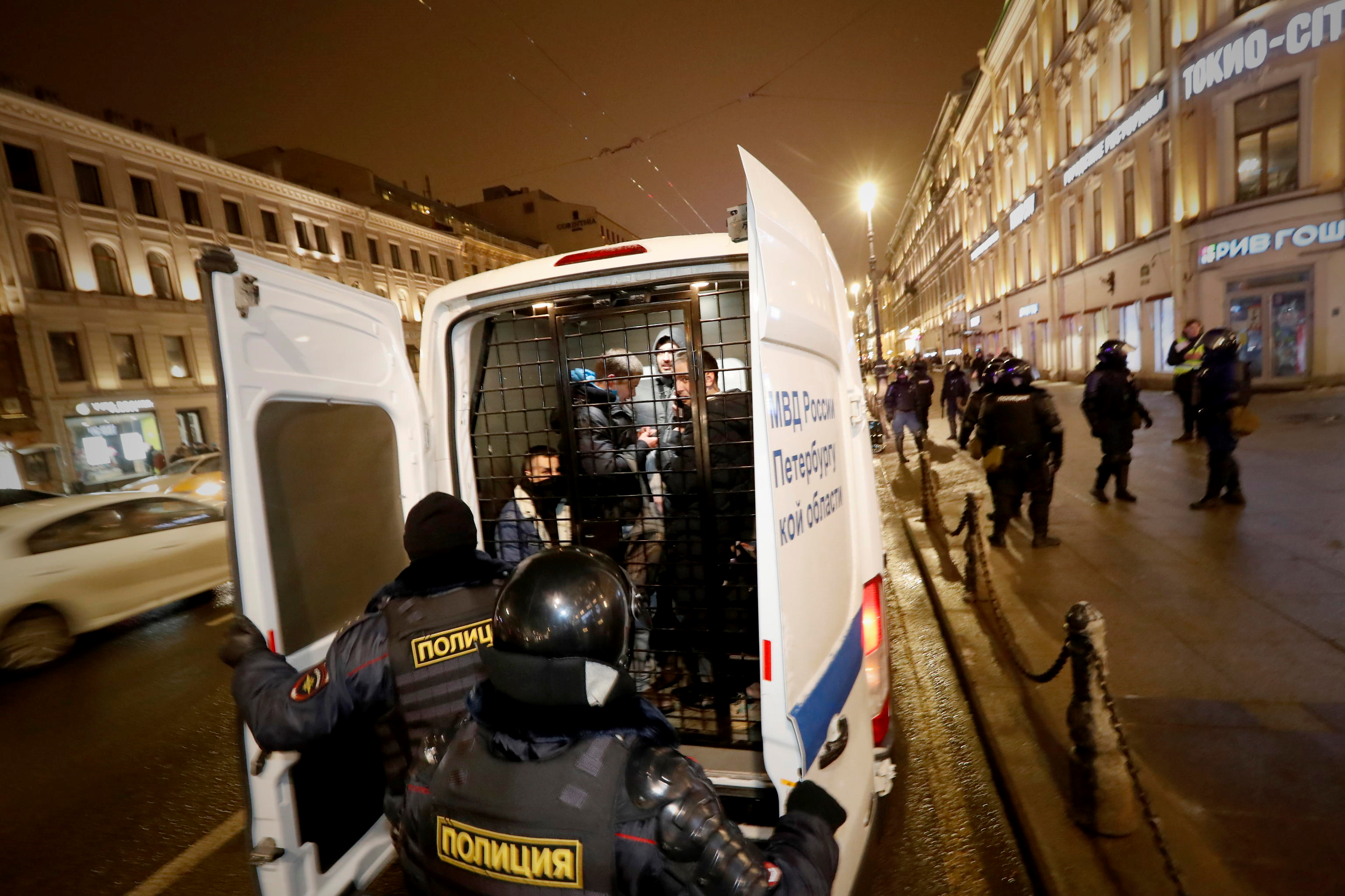 Più di 1300 persone sono state arrestate durante le manifestazioni in Russia