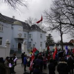 Proteste davanti all'ambasciata cinese di Copenaghen