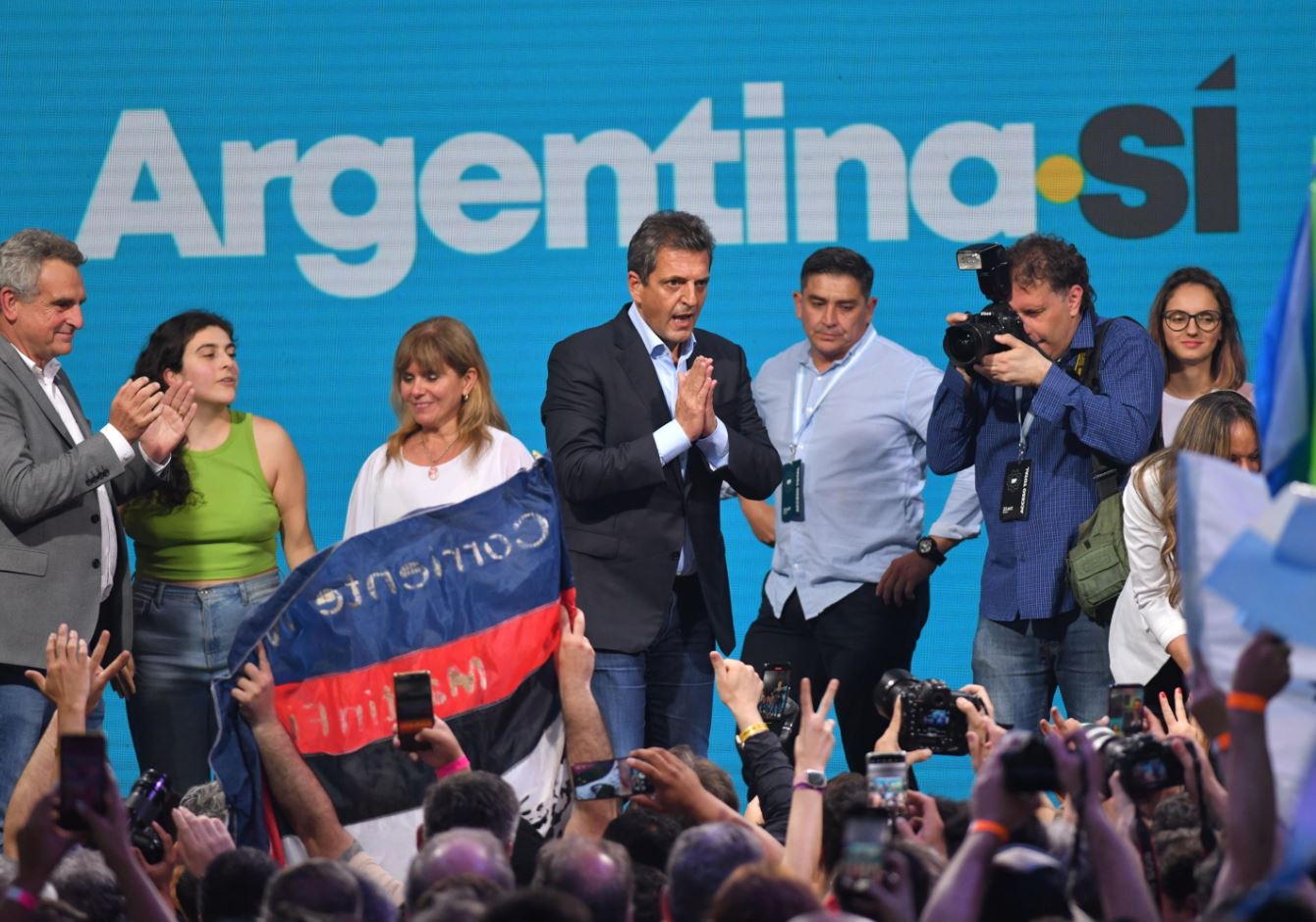Il candidato presidenziale Sergio Massa, con cui Milei si sfiderà ai ballottaggi